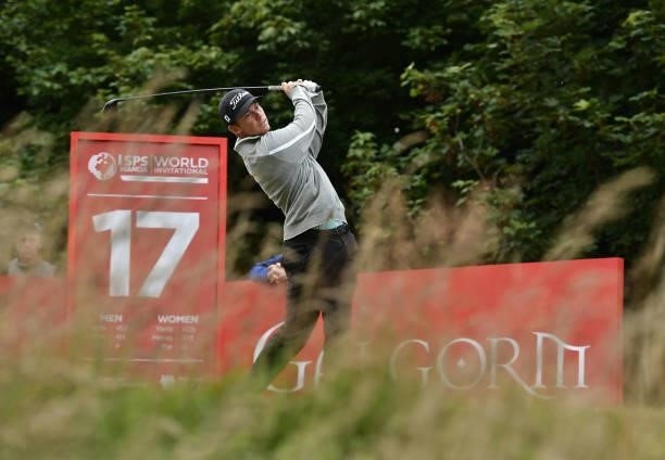 Daniel Hillier on the 17th during Day Three of The ISPS HANDA World Invitational at Galgorm Spa & Golf Resort on July 31, 2021 in Ballymena, United...