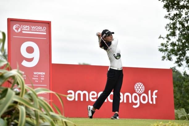 Chella Choi on the 9th during Day Three of The ISPS HANDA World Invitational at Galgorm Spa & Golf Resort on July 31, 2021 in Ballymena, United...