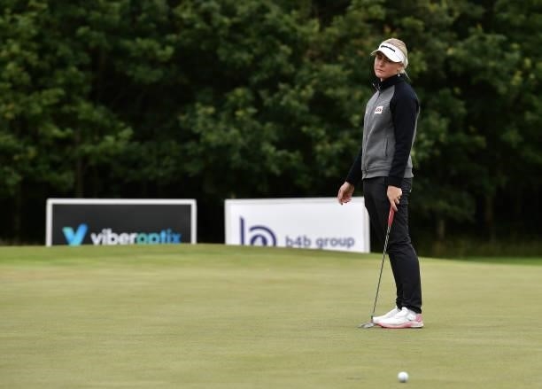 Charley Hull on the 16th during Day Three of The ISPS HANDA World Invitational at Galgorm Spa & Golf Resort on July 31, 2021 in Ballymena, United...
