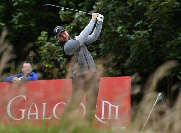 Jordan Smith on the 17th during Day Three of The ISPS HANDA World Invitational at Galgorm Spa & Golf Resort on July 31, 2021 in Ballymena, United...