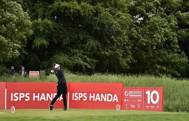 Emma Talley on the 10th during Day Three of The ISPS HANDA World Invitational at Galgorm Spa & Golf Resort on July 31, 2021 in Ballymena, United...