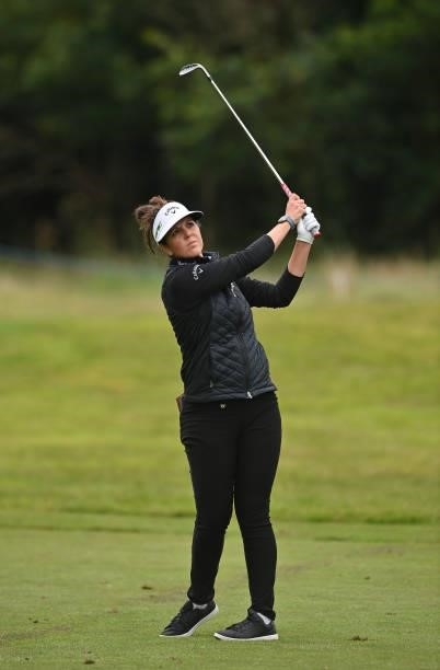 Emma Talley of United States on the 18th during Day Three of The ISPS HANDA World Invitational at Galgorm Spa & Golf Resort on July 31, 2021 in...