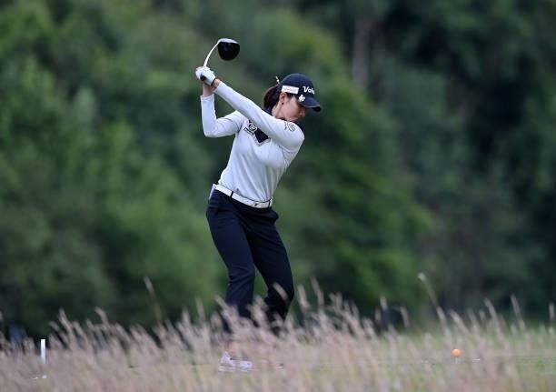 Chella Choi of South Korea on the 17th during Day Three of The ISPS HANDA World Invitational at Galgorm Spa & Golf Resort on July 31, 2021 in...