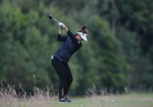 Emma Talley of United States on the 17th during Day Three of The ISPS HANDA World Invitational at Galgorm Spa & Golf Resort on July 31, 2021 in...
