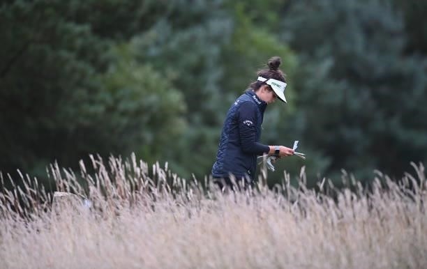 Emma Talley of United States on the 17th during Day Three of The ISPS HANDA World Invitational at Galgorm Spa & Golf Resort on July 31, 2021 in...