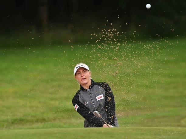 Charley Hull of England on the 16th during Day Three of The ISPS HANDA World Invitational at Galgorm Spa & Golf Resort on July 31, 2021 in Ballymena,...