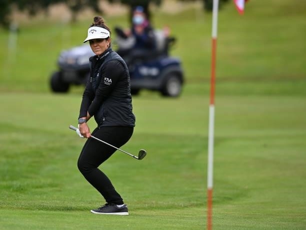 Emma Talley of United States on the 9th during Day Three of The ISPS HANDA World Invitational at Galgorm Spa & Golf Resort on July 31, 2021 in...