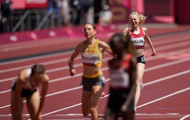 Anna Emilie møller from Denmark during 3000 meter steeplechase for women at the Tokyo Olympics, Tokyo Olympic stadium, Tokyo, Japan on August 1, 2021.