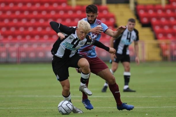 Jack Young of Newcastle United in action during the Pre-season Friendly match between Gateshead and Newcastle United at the Gateshead International...