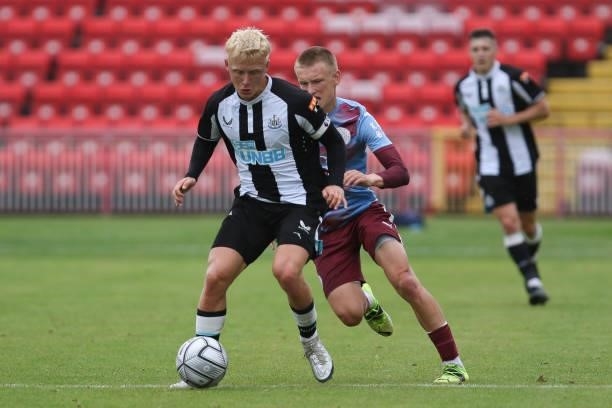 Jack Young of Newcastle United in action during the Pre-season Friendly match between Gateshead and Newcastle United at the Gateshead International...