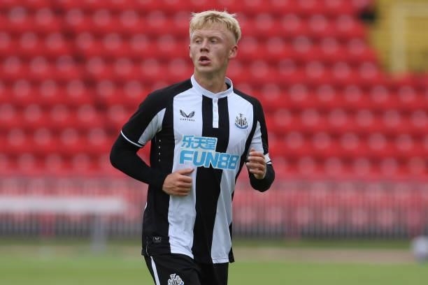 Jack Young of Newcastle United seen during the Pre-season Friendly match between Gateshead and Newcastle United at the Gateshead International...