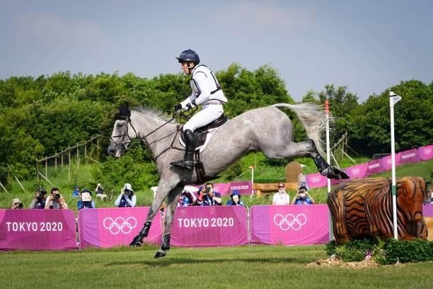 Oliver Townend riding Ballaghmor Class during the Eventing Cross Country Team and Individual at Sea Forest Cross-Country Course on August 1, 2021 in...