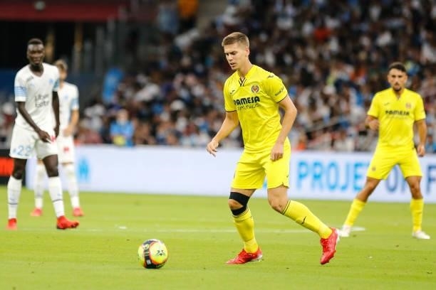 Juan FOYTH of Villarreal during the friendly football match between Marseille and Villarreal at Orange Velodrome on July 31, 2021 in Marseille,...