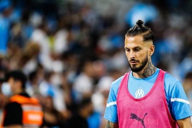 Dario BENEDETTO of Marseille during the friendly football match between Marseille and Villarreal at Orange Velodrome on July 31, 2021 in Marseille,...