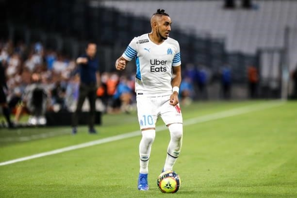 Dimitri PAYET of Marseille during the friendly football match between Marseille and Villarreal at Orange Velodrome on July 31, 2021 in Marseille,...