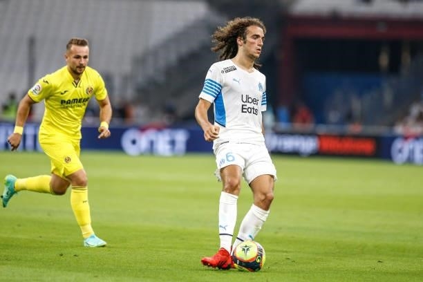 Matteo GUENDOUZI of Marseille during the friendly football match between Marseille and Villarreal at Orange Velodrome on July 31, 2021 in Marseille,...