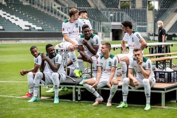 Impressions during the Team Presentation of Borussia Moenchengladbach at Borussia-Park on August 01, 2021 in Moenchengladbach, Germany.