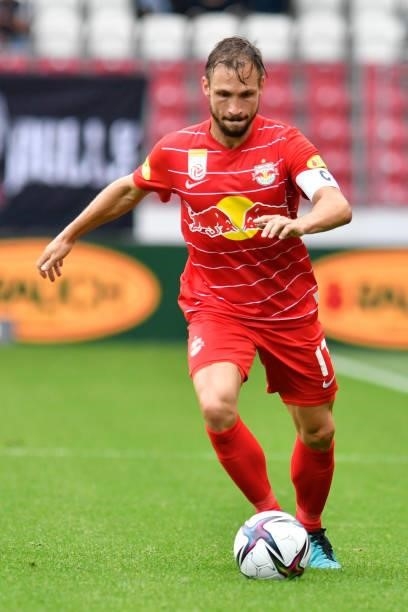 Andreas Ulmer of Salzburg during the Admiral Bundesliga match between FC Red Bull Salzburg and SV Guntamatic Ried at Red Bull Arena on August 1, 2021...