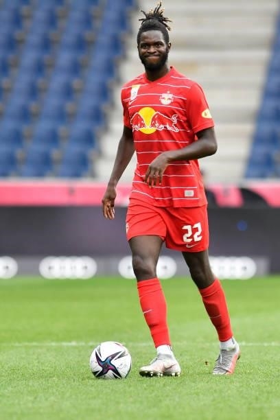 Oumar Solet Bomawoko of Salzburg during the Admiral Bundesliga match between FC Red Bull Salzburg and SV Guntamatic Ried at Red Bull Arena on August...