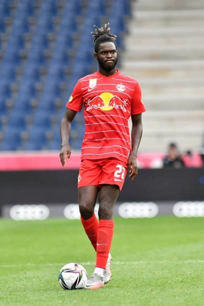 Oumar Solet Bomawoko of Salzburg during the Admiral Bundesliga match between FC Red Bull Salzburg and SV Guntamatic Ried at Red Bull Arena on August...