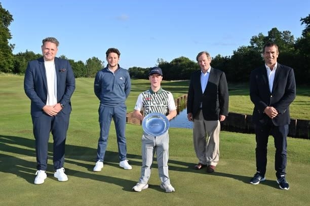 Brendan Lawlor of Ireland poses with the trophy during the final round of the EDGA ISPS HANDA World Disability Invitational at Galgorm Spa & Golf...
