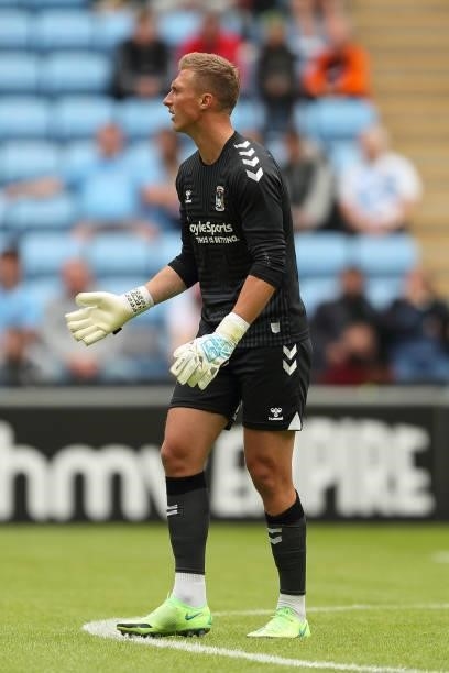 Simon Moore of Coventry City during the pre season friendly between Coventry City and Wolverhampton Wanderers at Coventry Building Society Arena on...