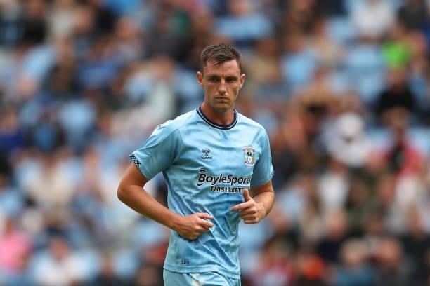 Dom Hyam of Coventry City during the pre season friendly between Coventry City and Wolverhampton Wanderers at Coventry Building Society Arena on...