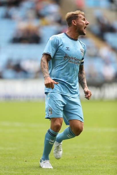 Kyle McFadzean of Coventry City during the pre season friendly between Coventry City and Wolverhampton Wanderers at Coventry Building Society Arena...