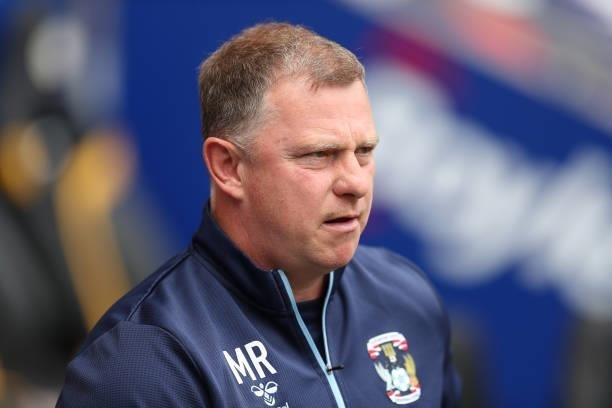 Mark Robins the manager / head coach of Coventry City during the pre season friendly between Coventry City and Wolverhampton Wanderers at Coventry...
