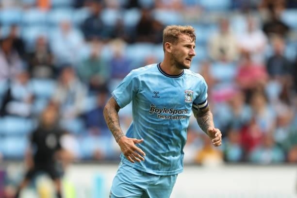 Kyle McFadzean of Coventry City during the pre season friendly between Coventry City and Wolverhampton Wanderers at Coventry Building Society Arena...