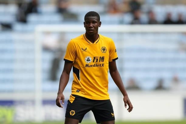 Yerson Mosquera of Wolverhampton Wanderers during the pre season friendly between Coventry City and Wolverhampton Wanderers at Coventry Building...