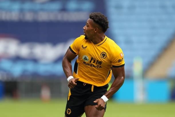 Adama Traore of Wolverhampton Wanderers during the pre season friendly between Coventry City and Wolverhampton Wanderers at Coventry Building Society...