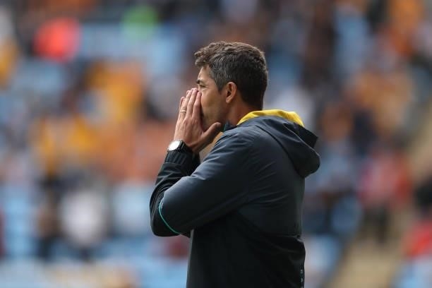 Bruno Lage the manager / head coach of Wolverhampton Wanderers during the pre season friendly between Coventry City and Wolverhampton Wanderers at...