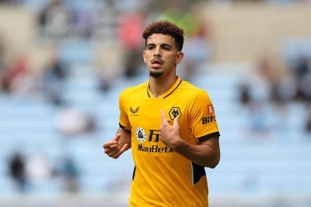 Rayan Ait-Nouri of Wolverhampton Wanderers during the pre season friendly between Coventry City and Wolverhampton Wanderers at Coventry Building...