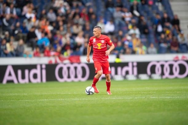Zlatko Junuzovic of FC Red Bull Salzburg during the Admiral Bundesliga match between FC Red Bull Salzburg and SV Ried at on August 1, 2021 in...