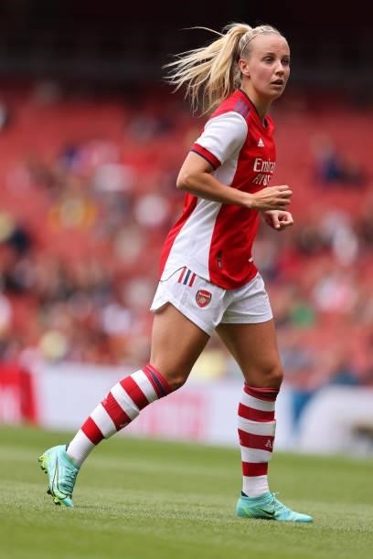 Beth Mead of Arsenal during the Women Pre Season Friendly between Arsenal and Chelsea at Emirates Stadium on August 1, 2021 in London, England.