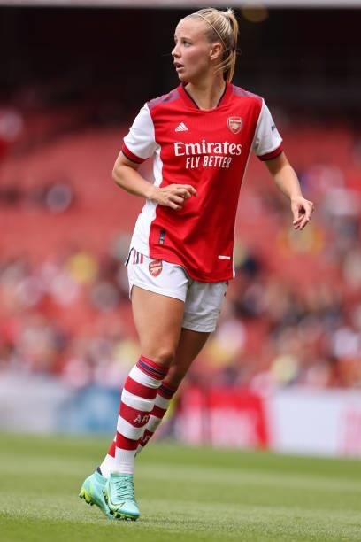 Beth Mead of Arsenal during the Women Pre Season Friendly between Arsenal and Chelsea at Emirates Stadium on August 1, 2021 in London, England.