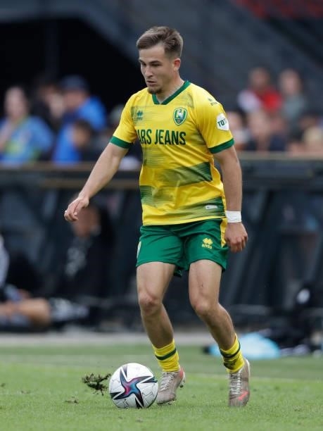 Amar Catic of ADO Den Haag during the Club Friendly match between Feyenoord v ADO Den Haag at the Stadium Feijenoord on August 1, 2021 in Rotterdam...