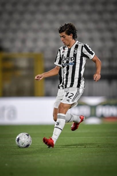 Juventus player Filippo Ranocchia during a match between Monza and Juventus at Stadio Brianteo on July 31, 2021 in Monza, Italy.