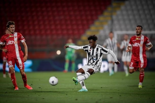 Juventus player Felix Correia during a match between Monza and Juventus at Stadio Brianteo on July 31, 2021 in Monza, Italy.