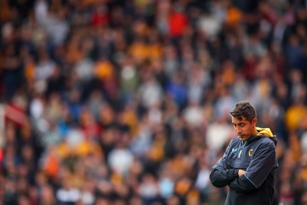 Bruno Lage the head coach / manager of Wolverhampton Wanderers during the Pre Season Friendly match between Stoke City and Wolverhampton Wanderers at...