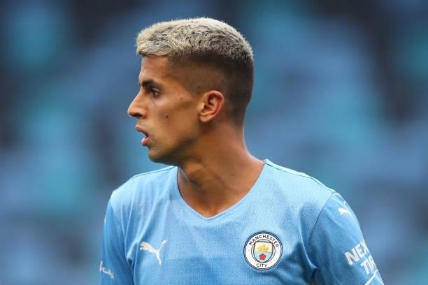Joao Cancelo of Manchester City during the Pre Season Friendly match between Manchester City and Barnsley at Manchester City Football Academy on July...