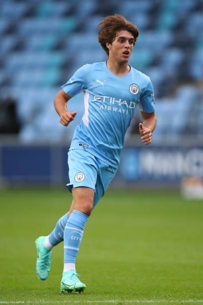 Pablo Moreno of Manchester City during the Pre Season Friendly match between Manchester City and Barnsley at Manchester City Football Academy on July...