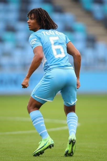 Nathan Ake of Manchester City during the Pre Season Friendly match between Manchester City and Barnsley at Manchester City Football Academy on July...