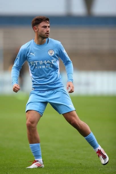 Patrick Roberts of Manchester City during the Pre Season Friendly match between Manchester City and Barnsley at Manchester City Football Academy on...