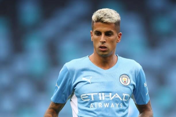 Joao Cancelo of Manchester City during the Pre Season Friendly match between Manchester City and Barnsley at Manchester City Football Academy on July...