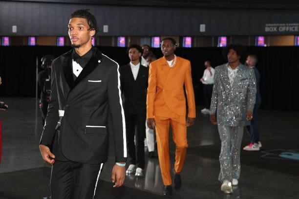 Ziaire Williams arrives to the arena prior to the 2021 NBA Draft on July 29, 2021 at the Barclays Center, New York. NOTE TO USER: User expressly...