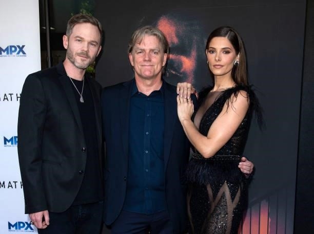 Actor Shawn Ashmore , director Peter Winther and actress Ashley Greene attend the "Aftermath