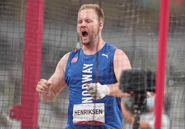 August 2021, Japan, Tokio: Athletics: Olympics, Hammer Throw, Men, Final, at the Olympic Stadium. Eivind Henriksen from Norway in action. Photo:...