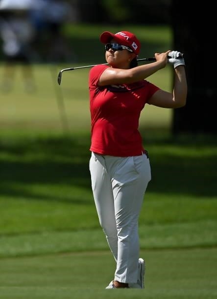 Saitama , Japan - 4 August 2021; Sei Young Kim of South Korea during round one of the women's individual stroke play at the Kasumigaseki Country Club...